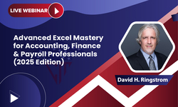 Advanced Excel Mastery for Accounting, Finance & Payroll Professionals (2025 Edition)